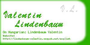 valentin lindenbaum business card